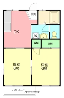 エコーハイツ【1階】の間取り