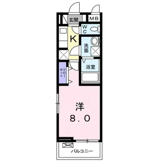 ボニート パンセ【3階】の間取り