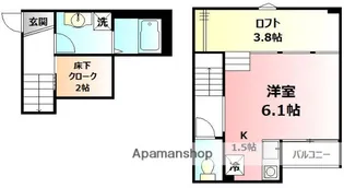 ビターマカロン【1階】の間取り
