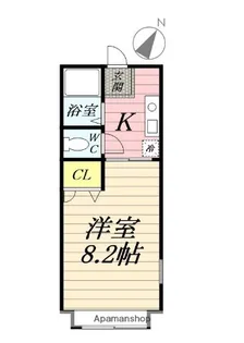 ウラノス鵠沼【2階】の間取り