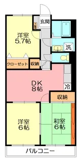 エミネンス湘南Ⅵ【4階】の間取り