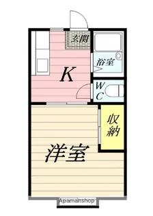 ホワイトハイツ【1階】の間取り