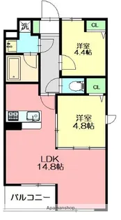 モンレーヴ湘南【1階】の間取り