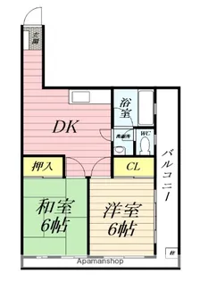 コーポ泉【3階】の間取り