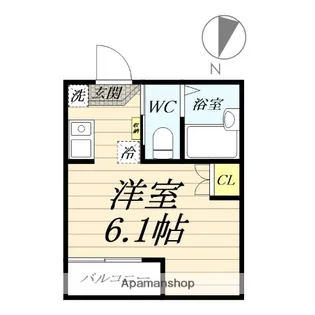 イーリスコート片瀬江ノ島【2階】の間取り