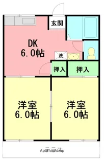 久松ハイツ【1階】の間取り