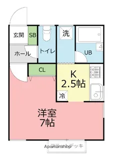 プレステージ安池【2階】の間取り