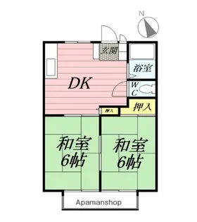 ブルーハイム【1階】の間取り