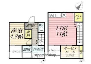 ビーバレーMV【102号室】の間取り