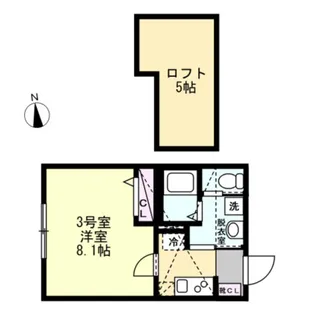 ベイルーム本厚木旭町【3階】の間取り