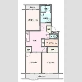 グランドゥール【1階】の間取り