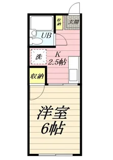 シティハイムベルB【2階】の間取り