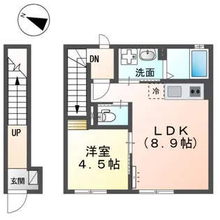 サンクリスタルⅡ【2階】の間取り