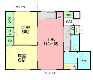アムス厚木【304号室】の間取り