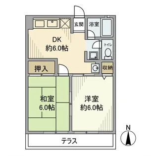 シティハイムアキヤマ【1階】の間取り
