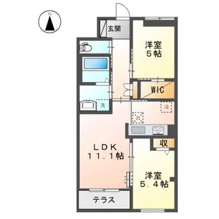 ルーモス【1階】の間取り