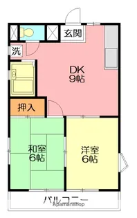 山田ハイツ【1階】の間取り
