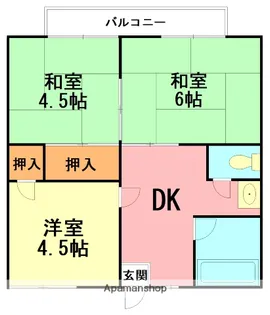 コーポ木村【1階】の間取り
