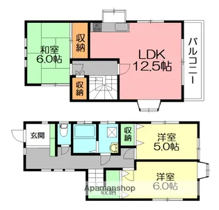 神奈川県藤沢市湘南台4丁目【一戸建】の間取り