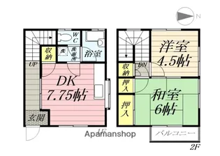 コーポ山口【1階】の間取り