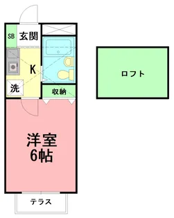 ビューパレス茅ヶ崎【2階】の間取り