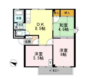 BELLEVUE弐番館【3階】の間取り