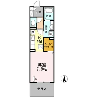 LUANA湘南【1階】の間取り