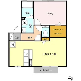 エスペランサ A【2階】の間取り