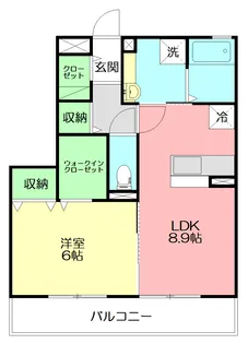 ミルフルール Ⅱ【1階】の間取り