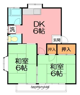 ヨーハイツ【2階】の間取り