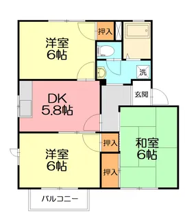 フレグランス・S A【202号室】の間取り