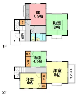 神奈川県秦野市東田原【一戸建】の間取り