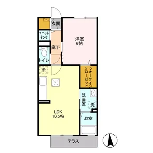 ディアベルジュ【1階】の間取り