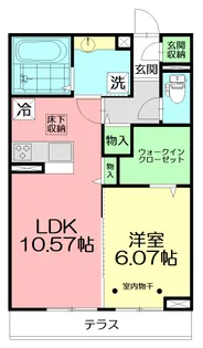 サザンウィング【2階】の間取り