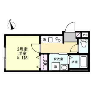 ベイルーム本厚木NORTE【3階】の間取り
