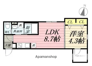 ロスコ【1階】の間取り