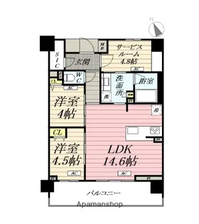 LUXENA PAWS藤沢【1階】の間取り