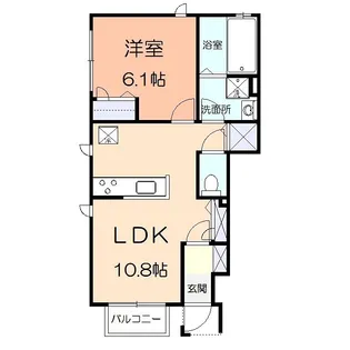 シェモア【101号室】の間取り