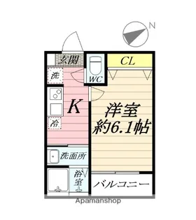 アザーレ・パッシオ本厚木B【1階】の間取り