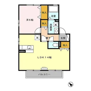 ウィルモア湘南 B【2階】の間取り