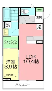 セジュールウィン【1階】の間取り