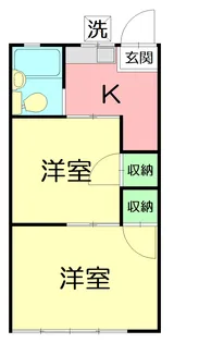 神奈川県秦野市今泉【アパート】の間取り