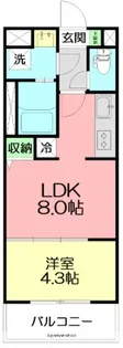 LIEBE WATANABE【3階】の間取り
