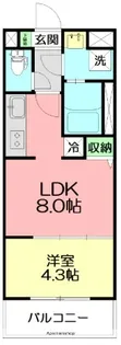 LIEBE WATANABE【4階】の間取り