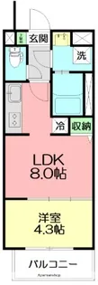 LIEBE WATANABE【4階】の間取り