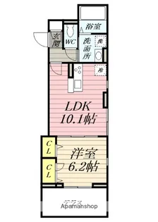 プランドールタナカ【1階】の間取り