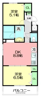 LA MARNA(ラ マーナ)【3階】の間取り