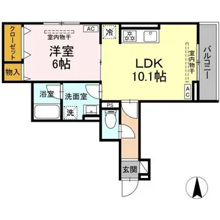 パラディーゾ湘南【3階】の間取り