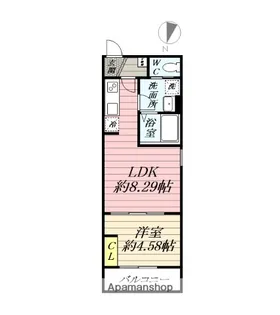 GRADUS伊勢原【1階】の間取り