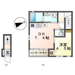 サンライト 洋【2階】の間取り